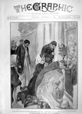 Old Antique Print 1905 Scene Returning Thanks Peace St. Petersburg Shrine 20th