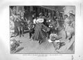 Original Old Antique Print 1905 Tourists Bale Railway Train Crown Prince Servia