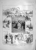 Old Antique Print 1905 Normandy France Dieppe War Liverpool Rosen Witte 20th