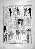 Original Old Antique Print 1905 Quiet Comedy Theatre Ship Renown Prince Wales