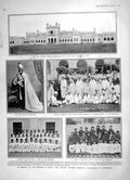 Old Antique Print 1905 Nizam Orphanage Hyderabad India Irish Church Duke 20th