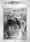 Old Antique Print 1905 Marking Gun Belleisle Battle Trafalgar Collingwood 20th