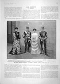 Old Antique Print 1905 Madrid Queen Bavaria Teresa Alfonso Villa Garcia 20th