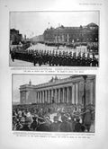Old Antique Print 1905 King Spain Germany Odessa Tsar Warsaw Constitution 20th
