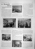 Old Antique Print 1905 Library Books War Galley Ship Alfred Holidays Home 20th