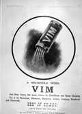 Original Old Antique Print 1905 Advertisement Vim HousehCleaner Lever Brothers