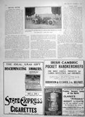 Original Old Antique Print 1905 Dufaux Car Swiss Motor Racer Express Cigarettes
