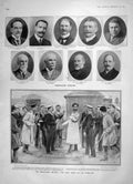Original Old Antique Print 1905 Sebastopol Schmidt Gordon Bell Ley Cohen Murray
