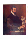 Original Old Antique Print 1905 Colour Portrait Sculptor Man Hampton Court 20th