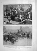 Original Old Antique Print 1906 Fallieres Election President French Versailles