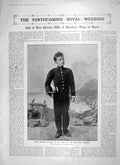 Old Antique Print 1906 Royal Wedding King Alfonso Spain Church Geronimo 20th