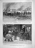 Old Antique Print 1906 Siege Moscow Post Office Odessa Train Versailles 20th