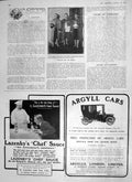 Old Antique Print 1906 Sausages Kaiser Celment Lazenby Sauce Argyll Cars 20th