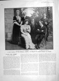 Old Antique Print 1906 Villa Mouriscot Biarritz Battenberg Ampthill Burma 20th