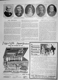 Old Antique Print 1906 Hawkins Jeffreys Howe Bell Burnard Mappin Pianolo 20th
