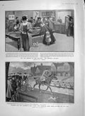 Old Antique Print 1906 Cambridge Boat Race Pensions Zealand Statue Egypt 20th