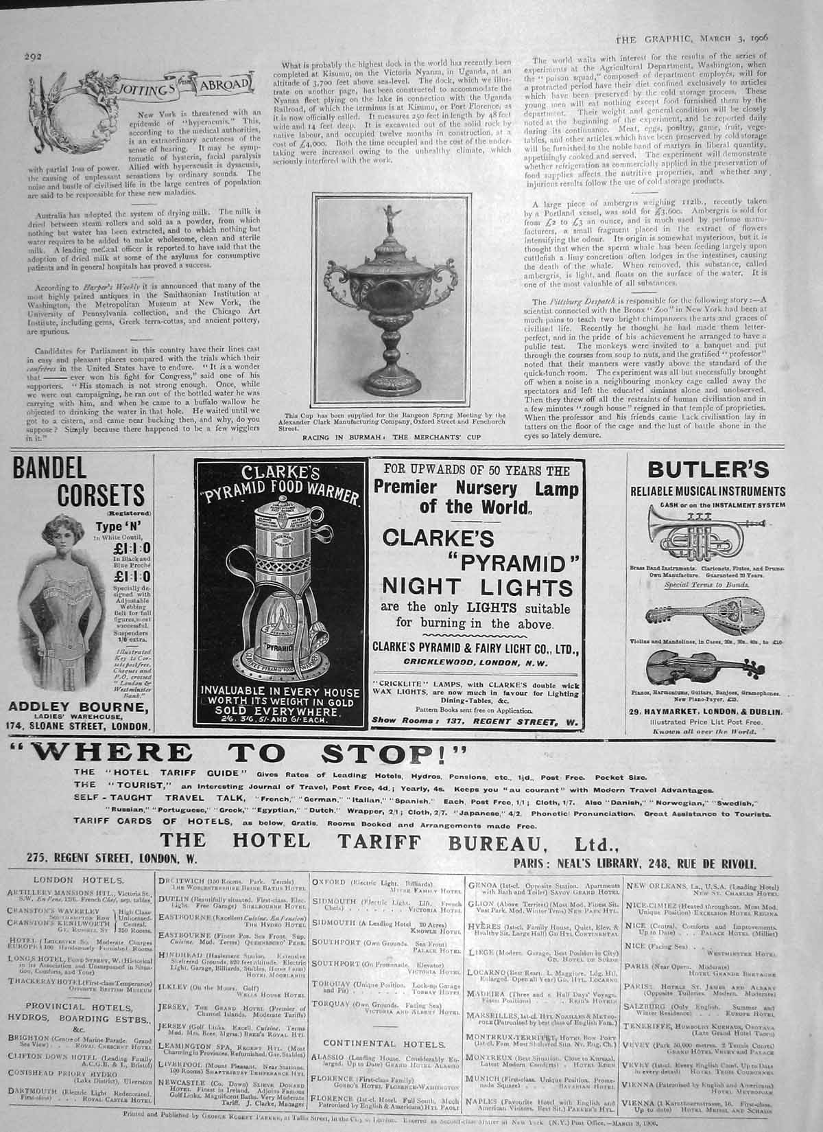 Original Old Antique Print 1906 Horse Racing Burmah Merchants Cup Clarke Butler