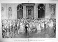Old Antique Print 1906 Royal Wedding Berlin Torch Dance Palace Germany 20th