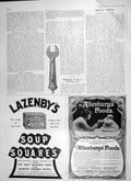 Original Old Antique Print 1906 Key Sir Edwin Cornwall Lazenby Soup Allenburys