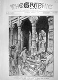 Old Antique Print 1906 Prince Wales Monkey Temple Benares Bramley Police 20th