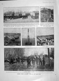 Old Antique Print 1906 French Artillery Shamrock Romney Ships Race Malta 20th
