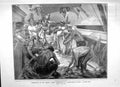 Old Antique Print 1906 Sailing Ship Washing Day Lord Milner House Commons 20th