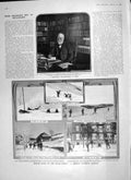 Old Antique Print 1906 Winter Sport Black Forest Carnegie House Commons 20th
