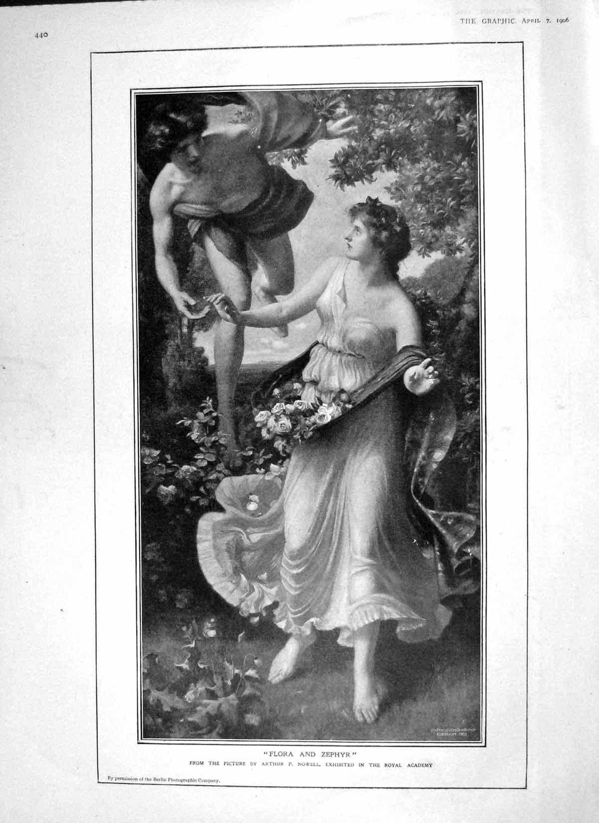 Old Antique Print 1906 Flora Zephyr Nowell British Sailors Liscard Navy 20th