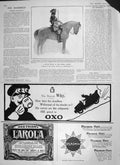 Old Antique Print 1906 Officer Horse Tiwana Lancers Lifebuoy Soap Lever 20th