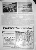Original Old Antique Print 1906 Island Ustica Earthquake Vesuvius Players 20th