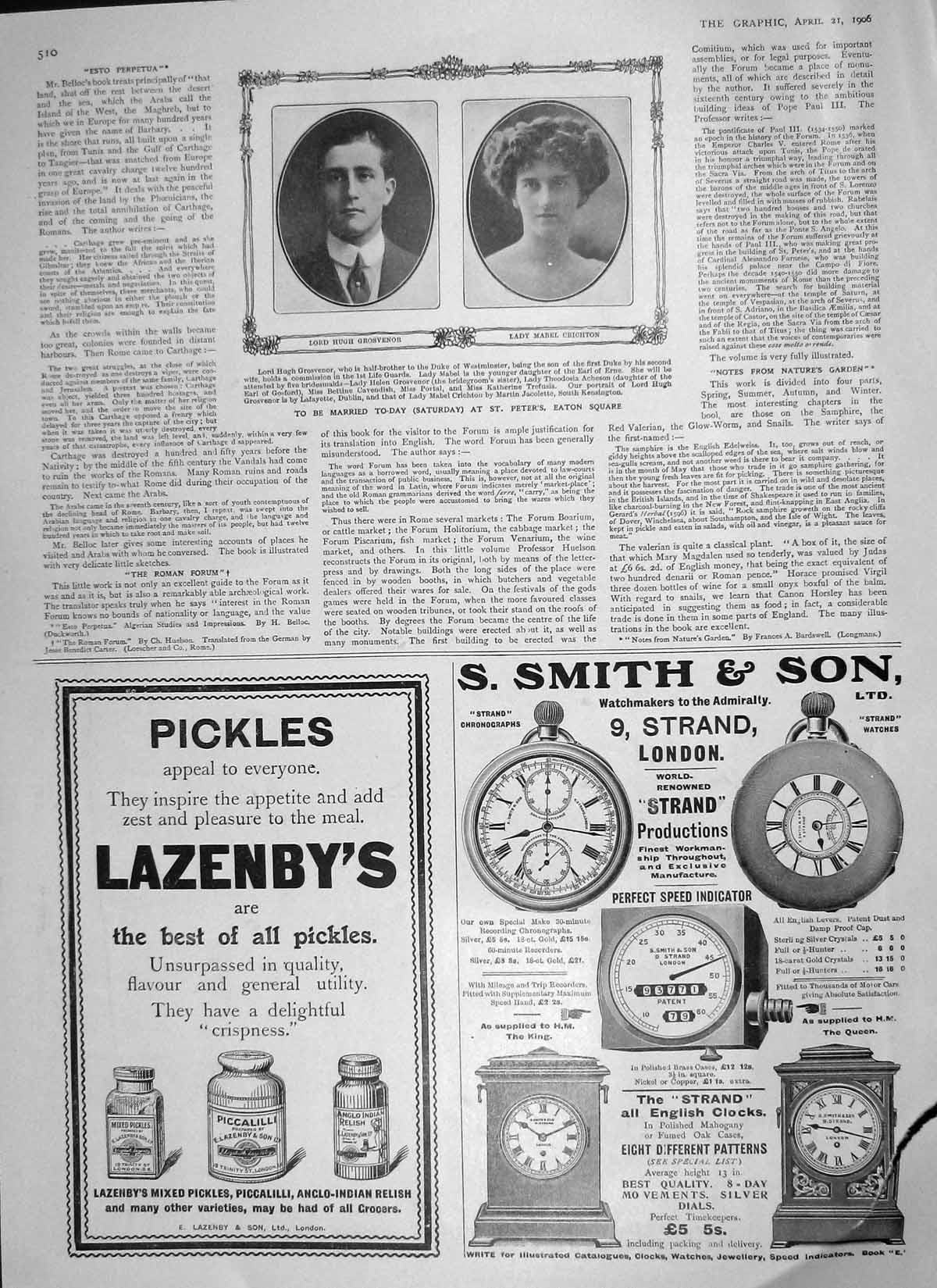 Original Old Antique Print 1906 Lord Grosvenor Crichton Monkey Brand Soap Smith