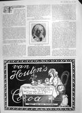 Original Old Antique Print 1906 Miss Caroline Chipp Portrait Van Houten Cocoa