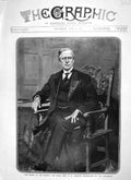Old Antique Print 1906 Portrait Maker Budget Asquith Chancellor Exchequer 20th