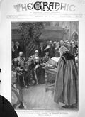 Original Old Antique Print 1906 Prince Wales Address Guildhall Royal Travellers