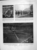 Old Antique Print 1906 Military Tournament King Austrian Exhibition Earls 20th