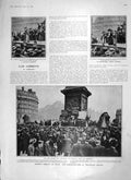 Old Antique Print 1906 Keir Hardie Trafalgar Square Martell Port Oxford 20th