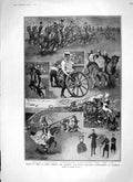 Old Antique Print 1906 Military Tournament Olympia Queen Spain Battenberg 20th