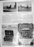 Old Antique Print 1906 Walter Winans Chapman Middlesex Horse Show Carron 20th