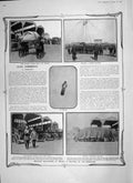 Original Old Antique Print 1906 Military Balloon Milan Sanatorium Midhurst 20th