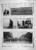 Old Antique Print 1906 Sport Golf Muirsfield Veronic Yacht Horses Tennis 20th