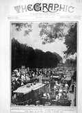 Old Antique Print 1906 Ascot Sunday River Boats Boulter'S Lock Photograph 20th