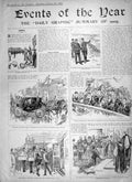 Old Antique Print 1906 Events Wedding King Spain Submarine Savoy Sweden 20th