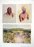 Original Old Antique Print 1906 Masai Warrior Olenemuta Duabaras Muhima Uganda