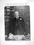 Original Old Antique Print 1906 Portrait Joseph Chamberlain Member Parliament
