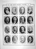 Original Old Antique Print 1906 King Honours Pirrie Morgan Jenkins Walker Ships