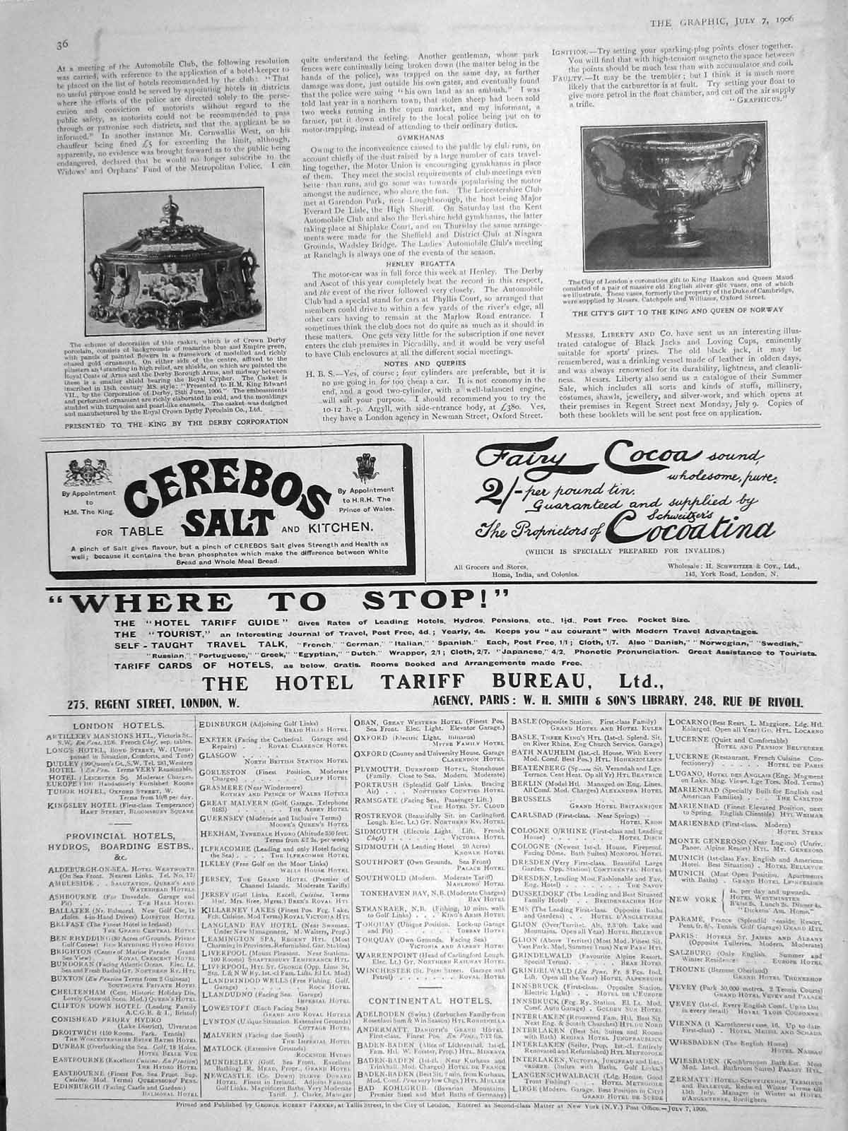 Old Antique Print 1906 Casket King Derby Corporation King Haakon Norway 20th