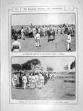 Old Antique Print 1906 Denshawi Execution Prisoners Trial Burial Ground 20th