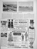 Original Old Antique Print 1906 Motor Car Speed Trials Saltburn Farnell Glasses