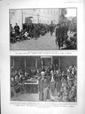 Old Antique Print 1906 Russian Revolution Police Moscow Balfour Commons 20th