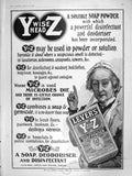 Original Old Antique Print 1906 Advertisement Levers Wise Head Soap Powder 20th